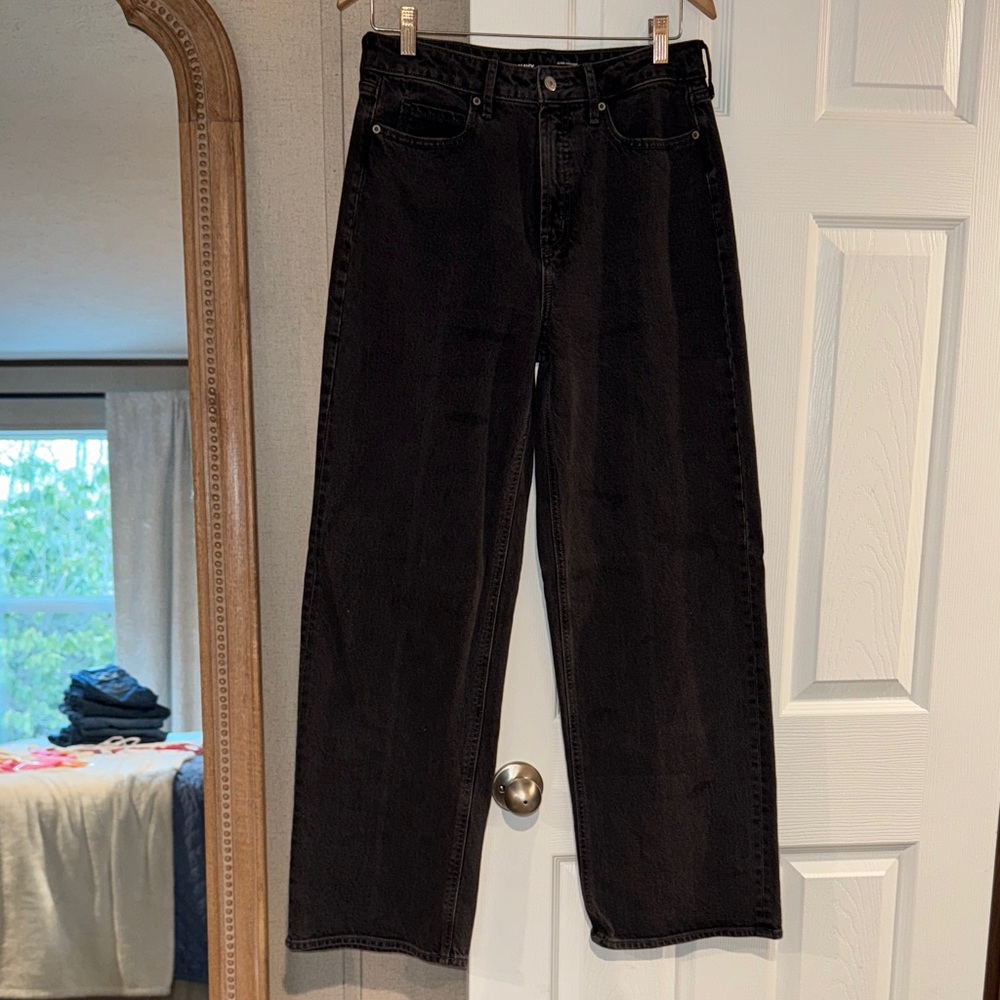 Old Navy Women's Black Wide Leg Jeans